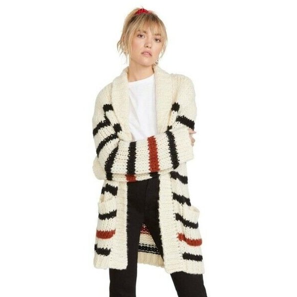 Volcom Sweaters - VOLCOM Women's BNWT The Big Cozy Chunky Knit Cardigan Size Med RRP $120